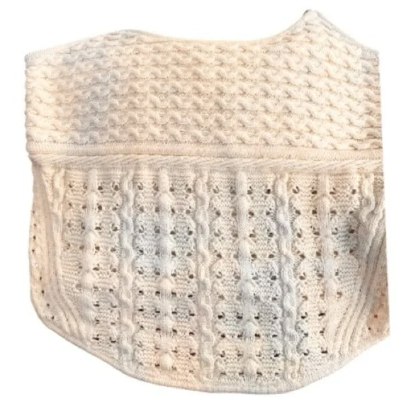 Jason Wu Crochet Knit Tank Top in Ivory Cream Size Large - Picture 4 of 7